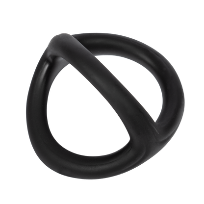 Rimba - Siliconen 3-Ring - Zwart-Erotiekvoordeel.nl