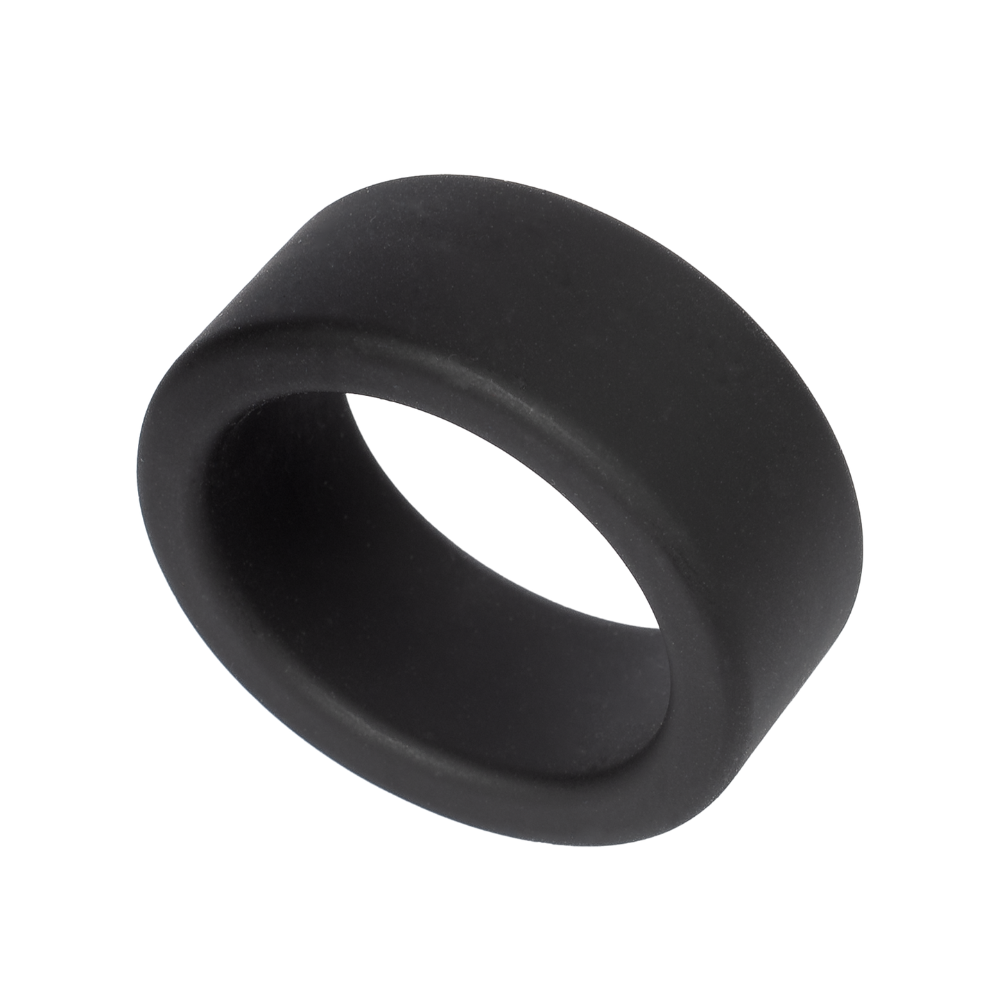 Rimba - Siliconen Scrotumring - Ballstretcher - Hoogte 20 mm - Zwart-Erotiekvoordeel.nl