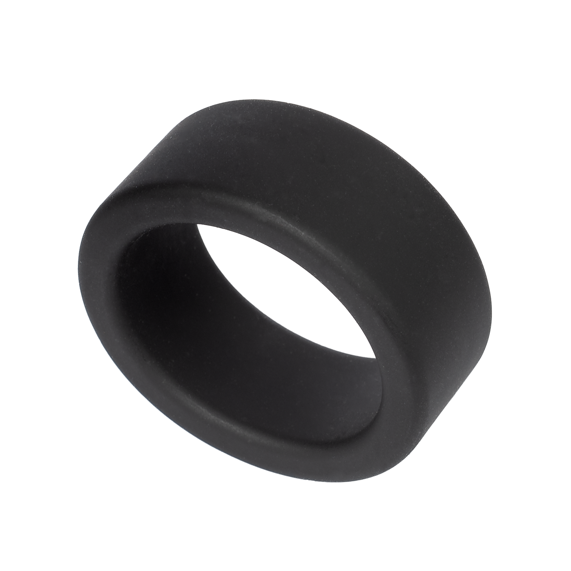 Rimba - Siliconen Scrotumring - Ballstretcher - Hoogte 20 mm - Zwart-Erotiekvoordeel.nl