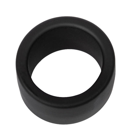 Rimba - Siliconen Scrotumring - Ballstretcher - Hoogte 30 mm - Zwart-Erotiekvoordeel.nl