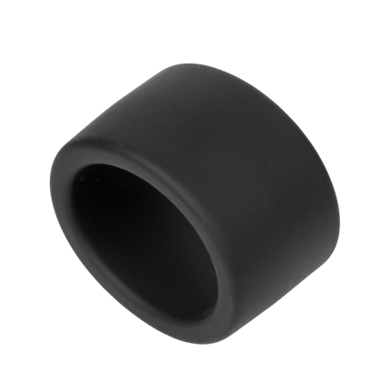 Rimba - Siliconen Scrotumring - Ballstretcher - Hoogte 30 mm - Zwart-Erotiekvoordeel.nl