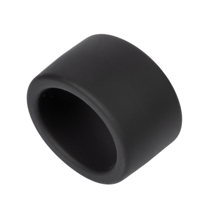 Rimba - Siliconen Scrotumring - Ballstretcher - Hoogte 30 mm - Zwart-Erotiekvoordeel.nl
