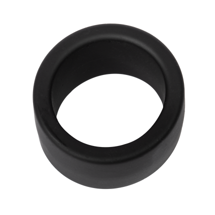 Rimba - Siliconen Scrotumring - Ballstretcher - Hoogte 30 mm - Zwart-Erotiekvoordeel.nl