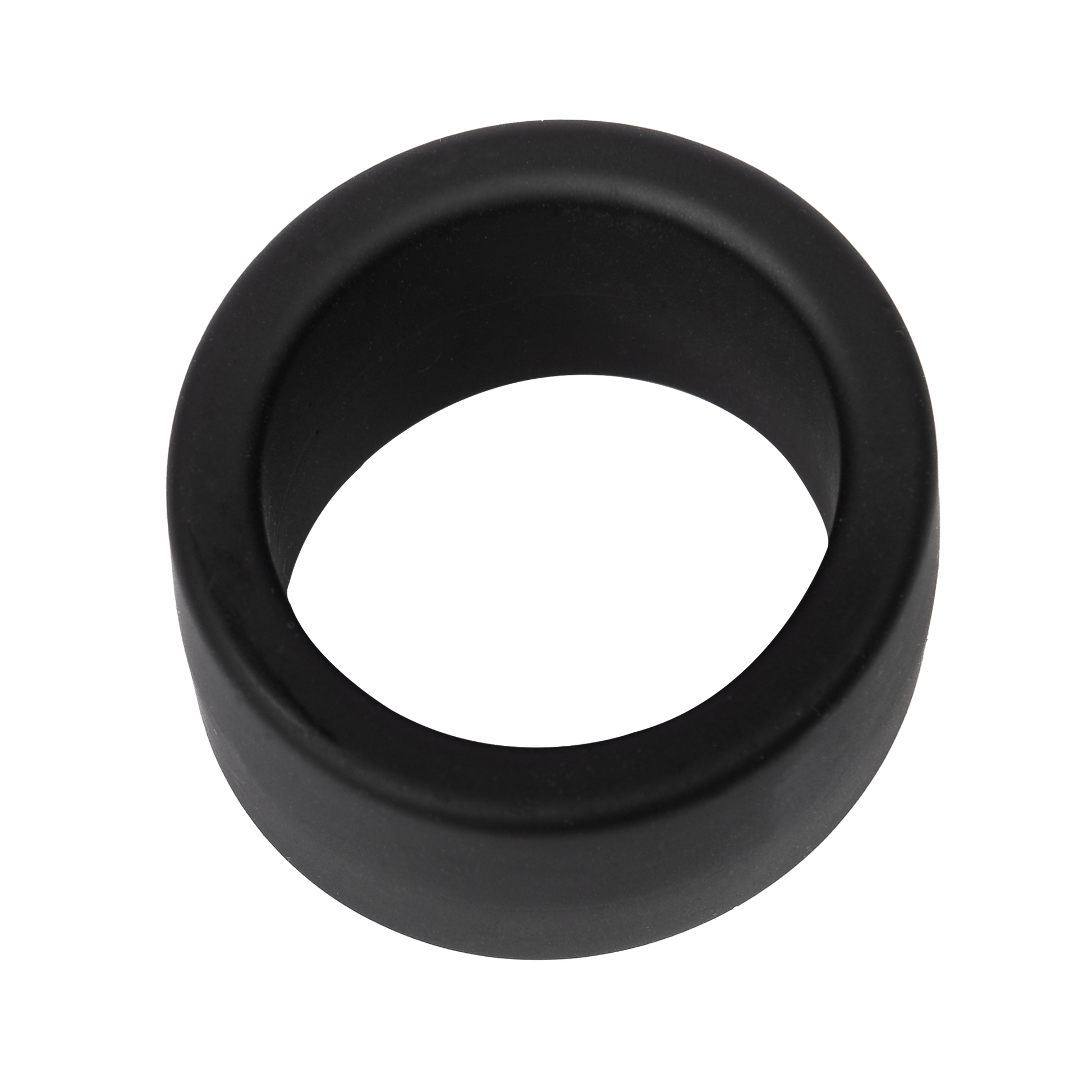 Rimba - Siliconen Scrotumring - Ballstretcher - Hoogte 30 mm - Zwart-Erotiekvoordeel.nl