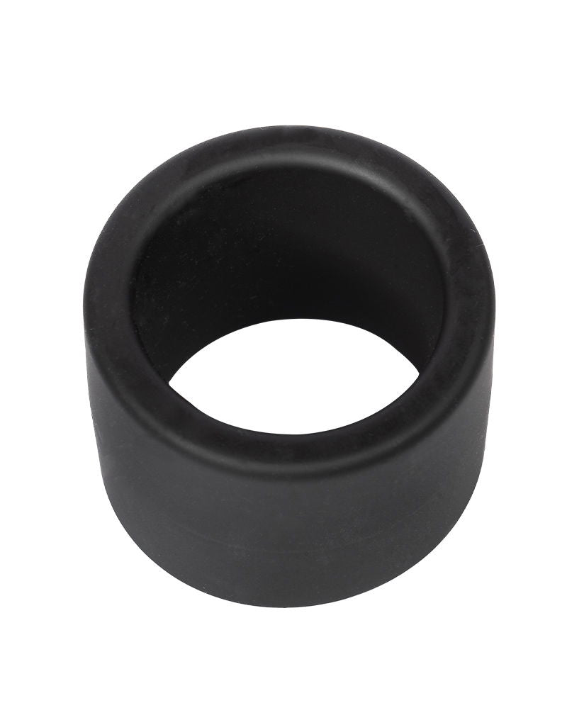 Rimba - Siliconen Scrotumring - Ballstretcher - Hoogte 40 mm - Zwart-Erotiekvoordeel.nl