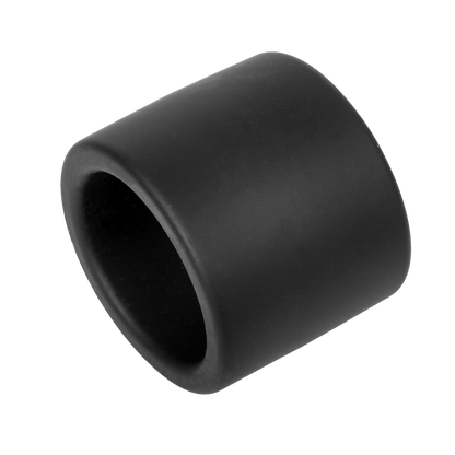 Rimba - Siliconen Scrotumring - Ballstretcher - Hoogte 40 mm - Zwart-Erotiekvoordeel.nl