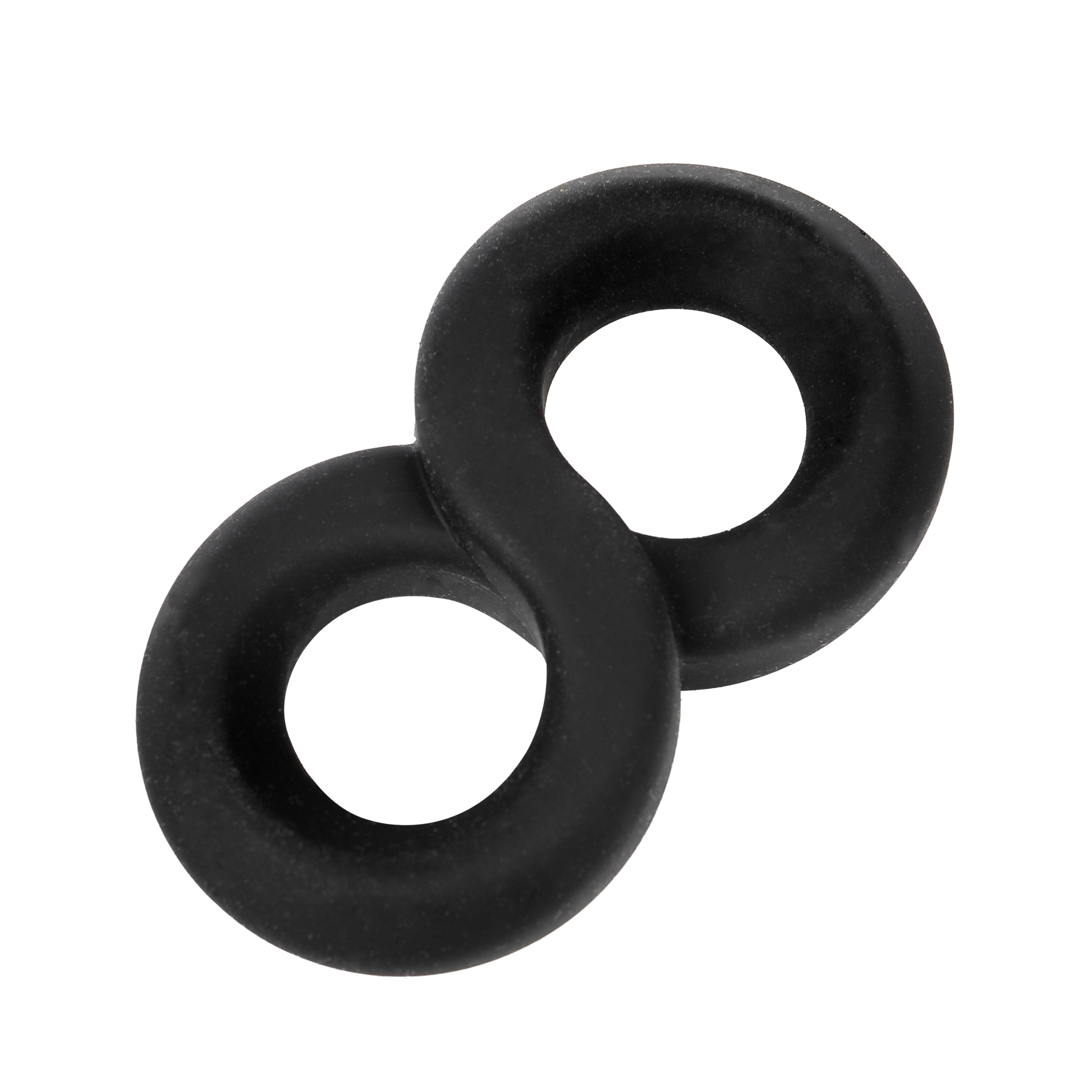 Rimba - Siliconen 8-vormige ring - Zwart-Erotiekvoordeel.nl