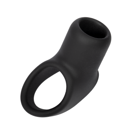 Rimba - Siliconen Penis Sleeve - Zwart-Erotiekvoordeel.nl