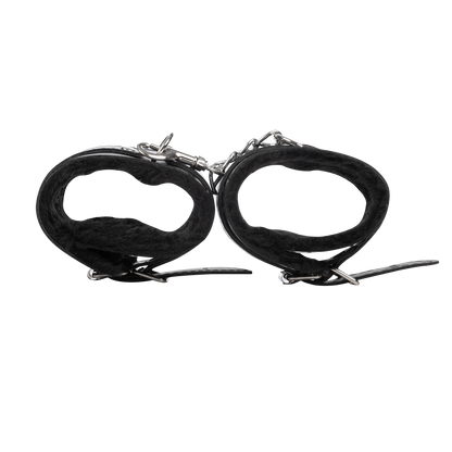 TieMeUp - Boeien imitatieleder - Zachte bontvoering - Zwart-Rimbastore.com