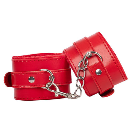 TieMeUp - Boeien imitatieleder - Zachte bontvoering - Rood-Rimbastore.com