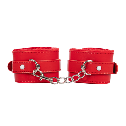 TieMeUp - Boeien imitatieleder - Zachte bontvoering - Rood-Rimbastore.com
