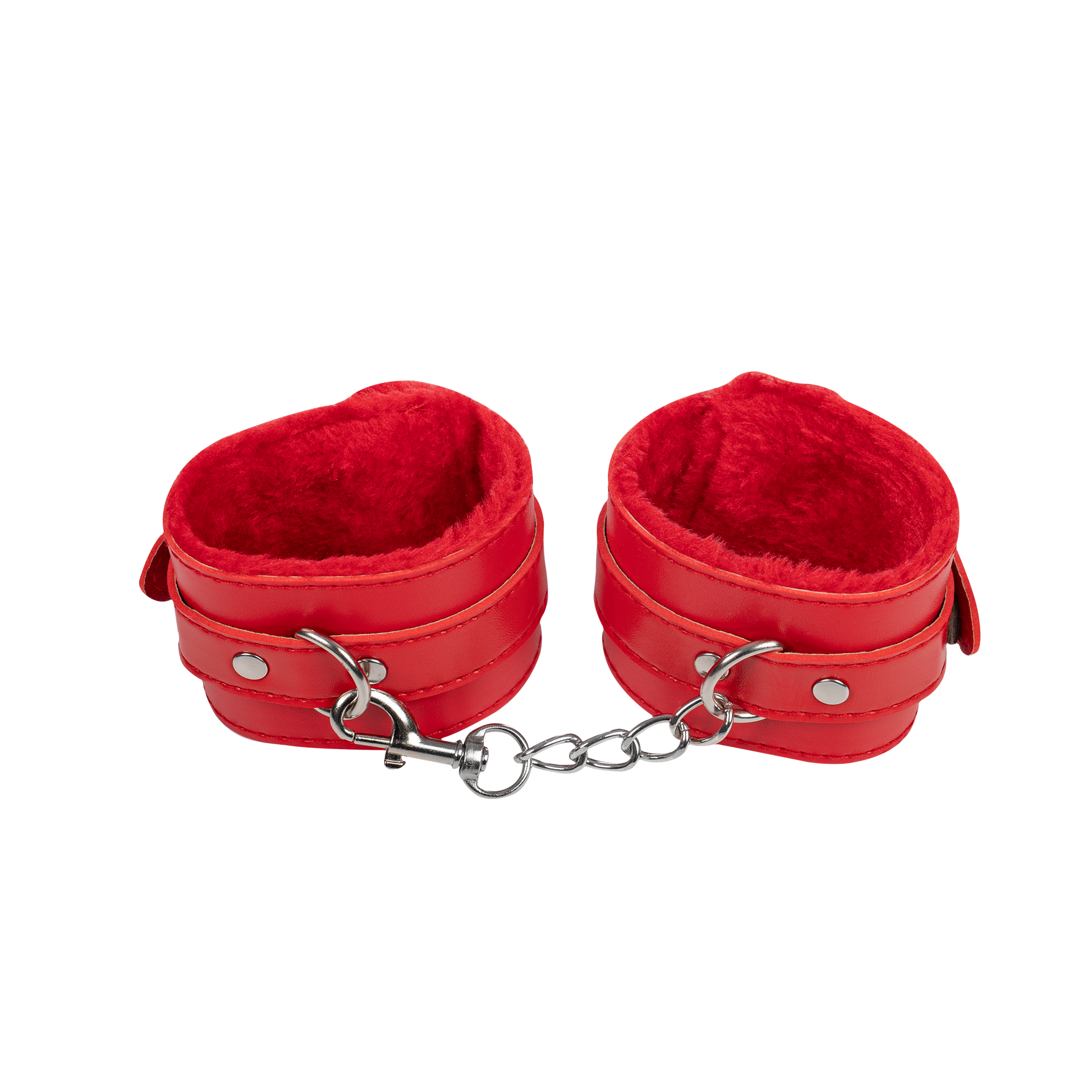 TieMeUp - Boeien imitatieleder - Zachte bontvoering - Rood-Rimbastore.com