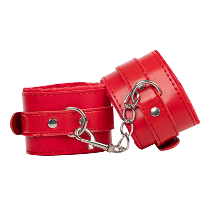 TieMeUp - Boeien imitatieleder - Zachte bontvoering - Rood-Rimbastore.com