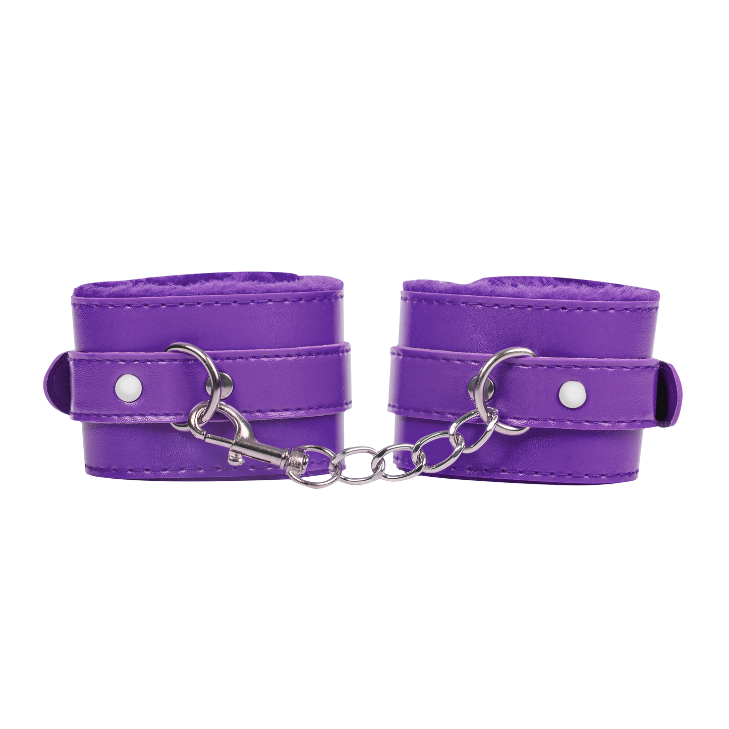 TieMeUp - Boeien imitatieleder - Zachte bontvoering - Paars-Rimbastore.com