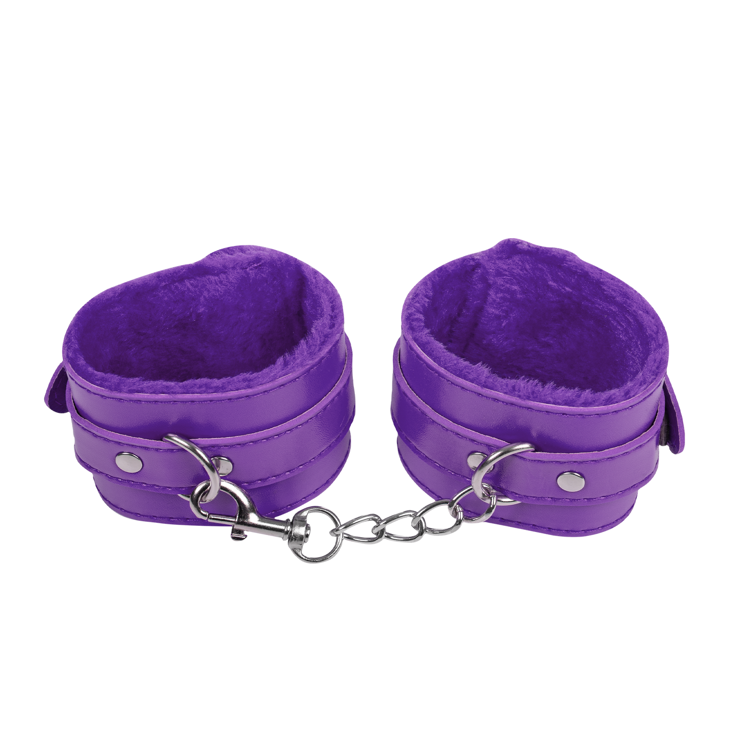 TieMeUp - Boeien imitatieleder - Zachte bontvoering - Paars-Rimbastore.com