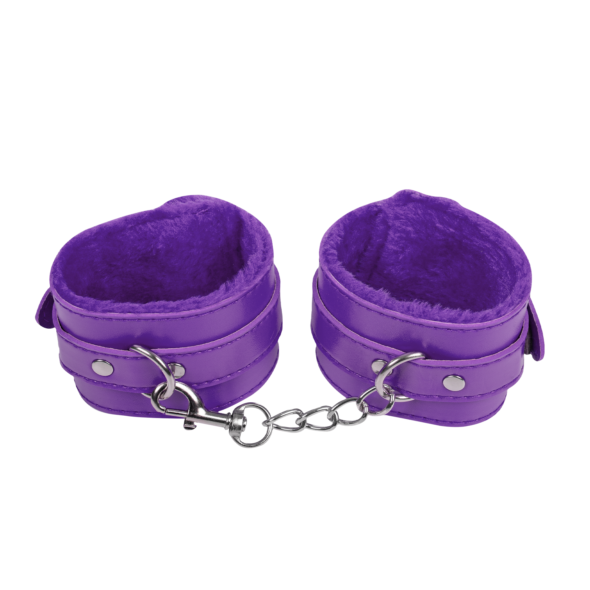 TieMeUp - Boeien imitatieleder - Zachte bontvoering - Paars-Rimbastore.com