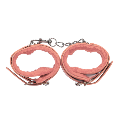 TieMeUp - Boeien imitatieleder - Zachte bontvoering - Roze-Rimbastore.com