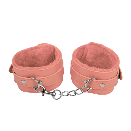 TieMeUp - Boeien imitatieleder - Zachte bontvoering - Roze-Rimbastore.com