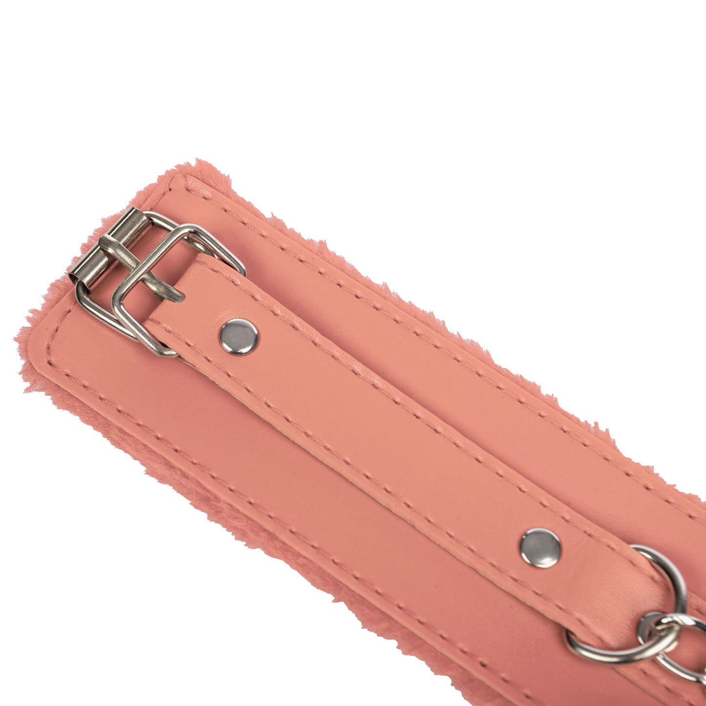 TieMeUp - Boeien imitatieleder - Zachte bontvoering - Roze-Rimbastore.com