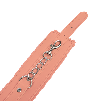 TieMeUp - Boeien imitatieleder - Zachte bontvoering - Roze-Rimbastore.com