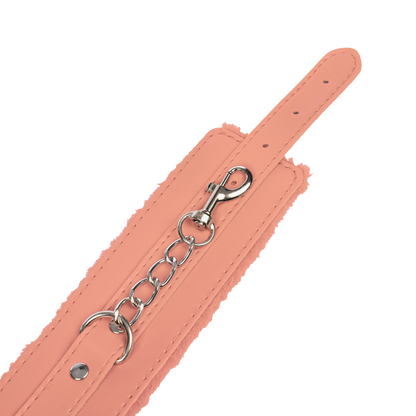 TieMeUp - Boeien imitatieleder - Zachte bontvoering - Roze-Rimbastore.com