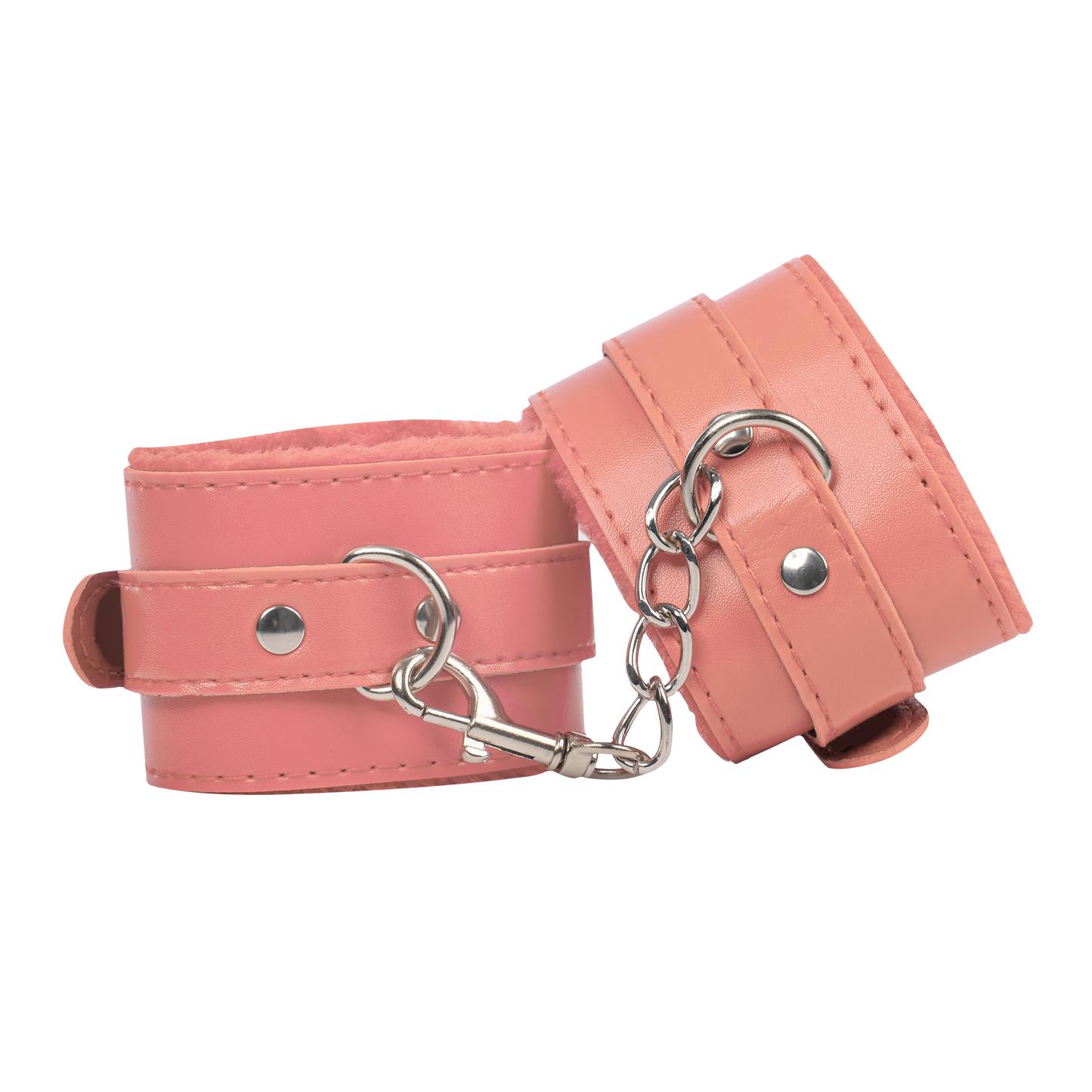 TieMeUp - Boeien imitatieleder - Zachte bontvoering - Roze-Rimbastore.com