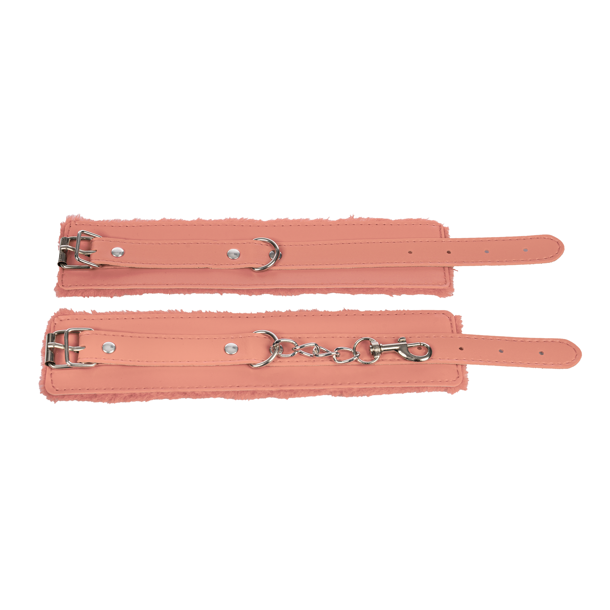 TieMeUp - Boeien imitatieleder - Zachte bontvoering - Roze-Rimbastore.com