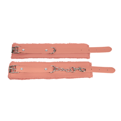 TieMeUp - Boeien imitatieleder - Zachte bontvoering - Roze-Rimbastore.com