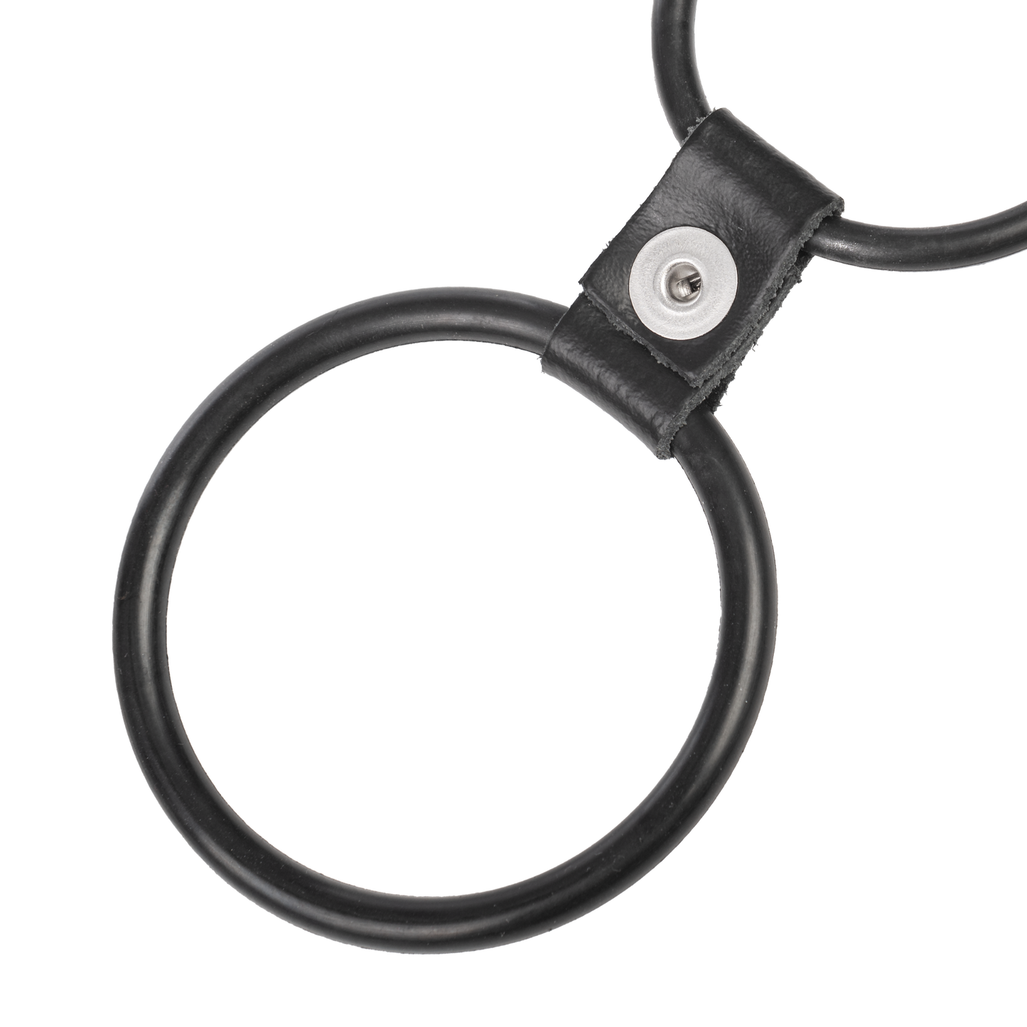 Rimba - Triple Cockring Rubber - Zwart-Erotiekvoordeel.nl