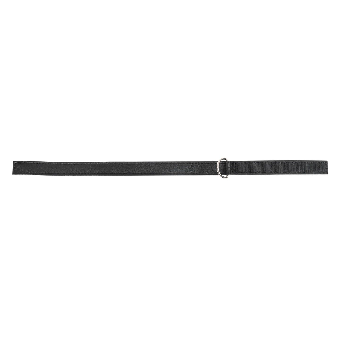Rimba - Lederen Halsband met Klittenband - Zwart-Rimbastore.com