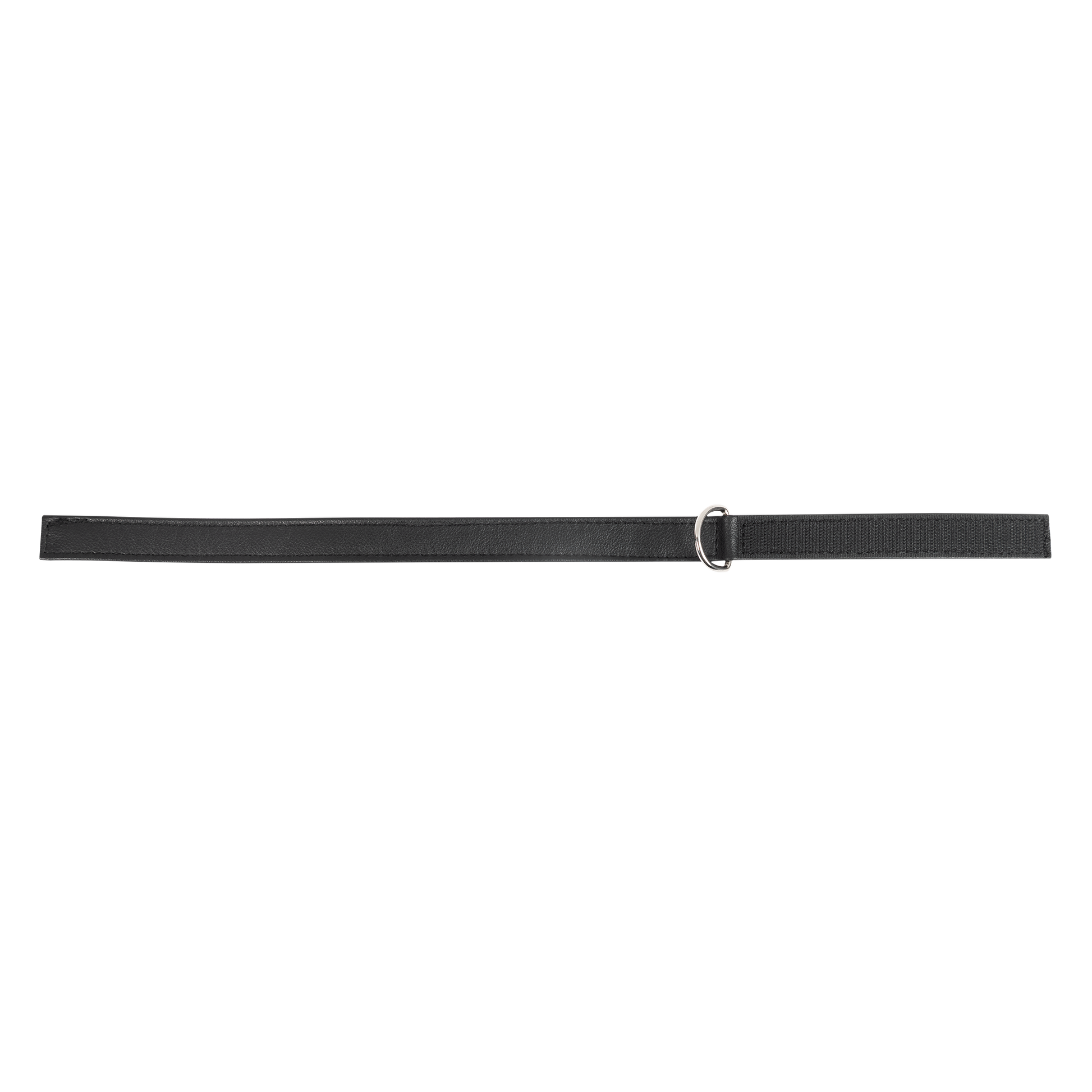 Rimba - Lederen Halsband met Klittenband - Zwart-Rimbastore.com