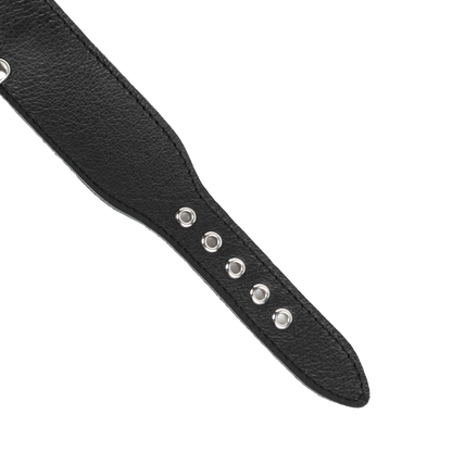 Rimba - Collar met Kettingen - Zwart & Zilver-Erotiekvoordeel.nl