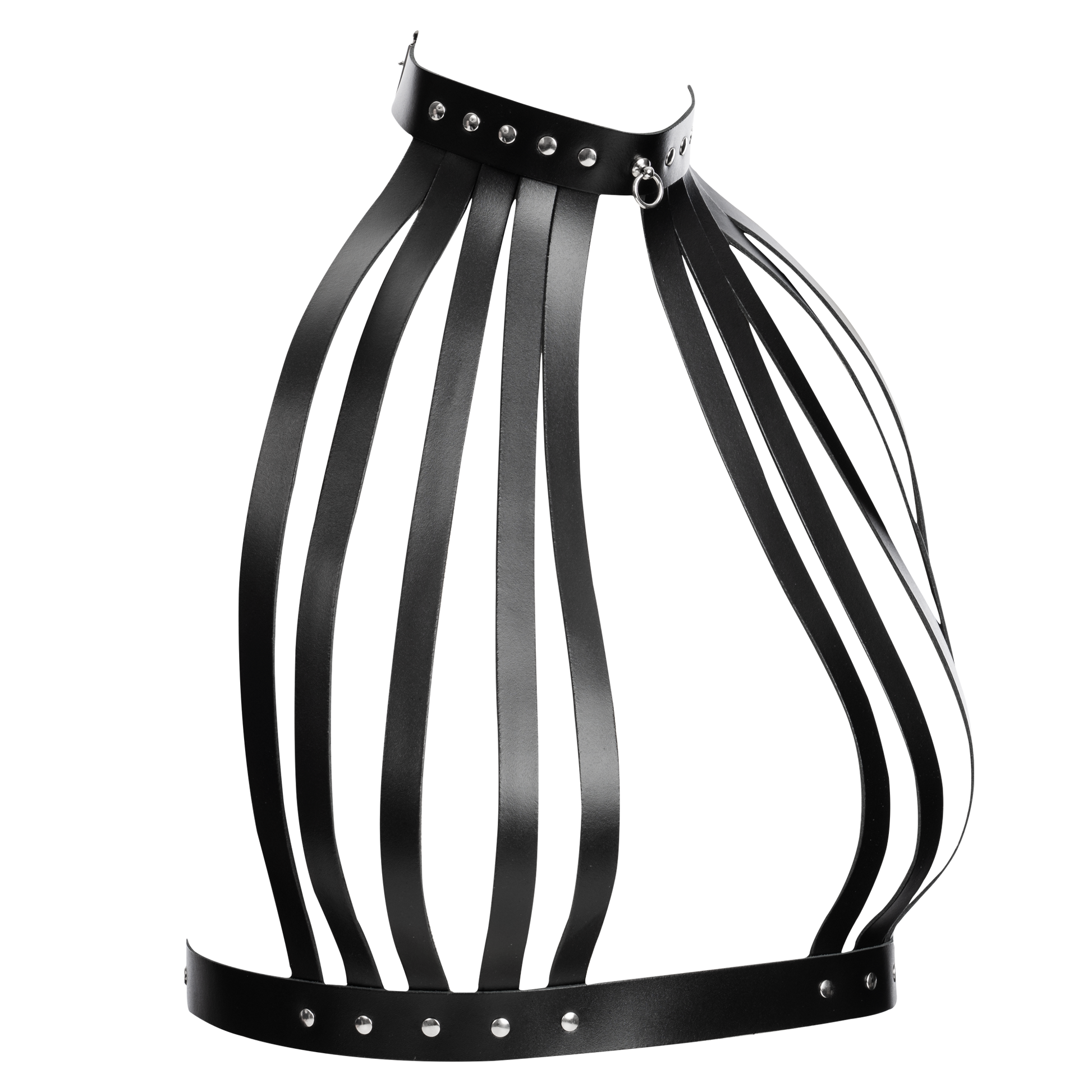Rimba - Lederen Borstharnas met Halsband - Zwart-Rimbastore.com