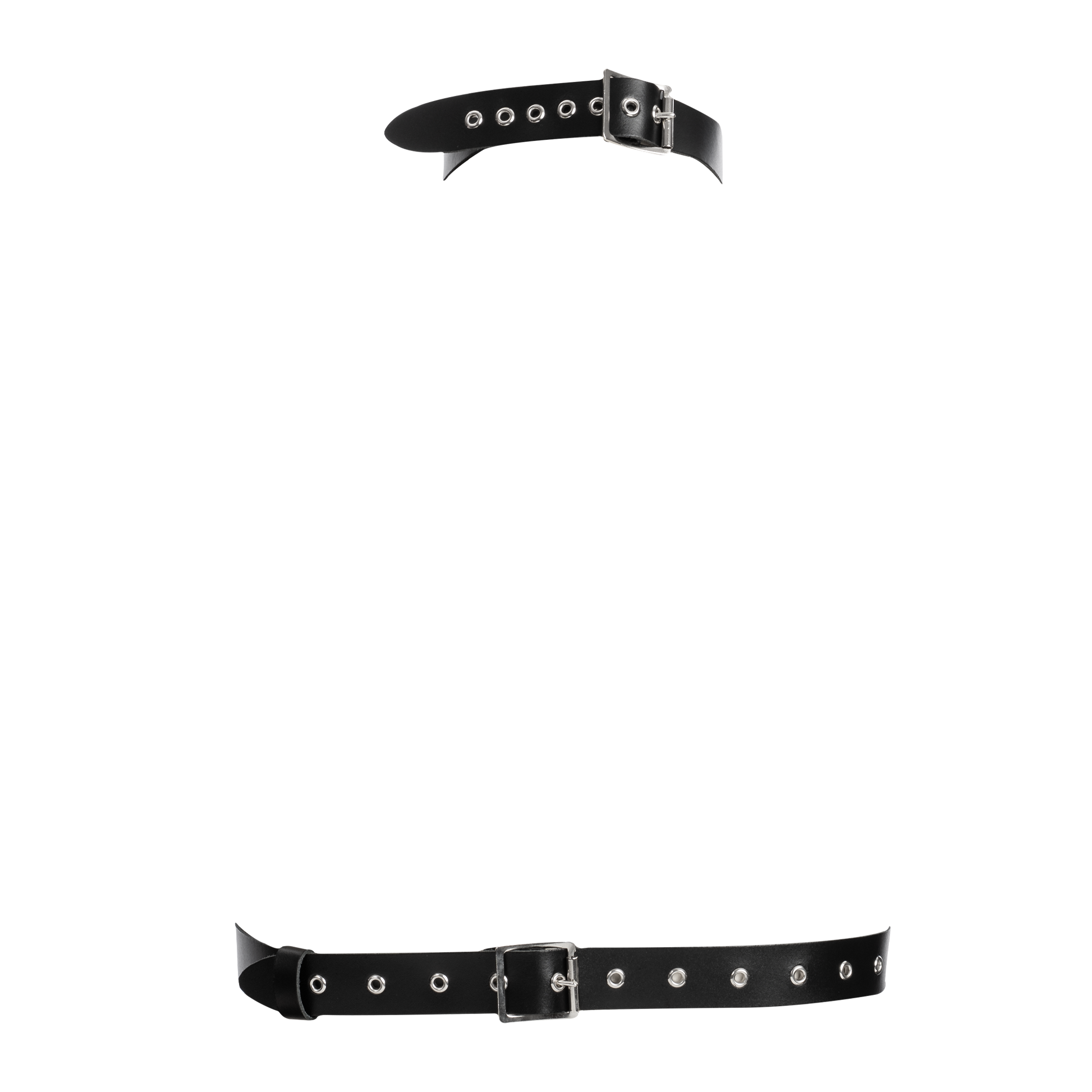 Rimba - Lederen Borstharnas met Halsband - Zwart-Rimbastore.com