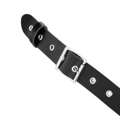 Rimba - Lederen Borstharnas met Halsband - Zwart-Rimbastore.com