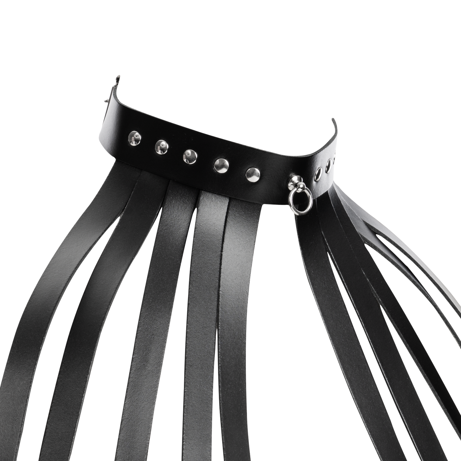 Rimba - Lederen Borstharnas met Halsband - Zwart-Rimbastore.com