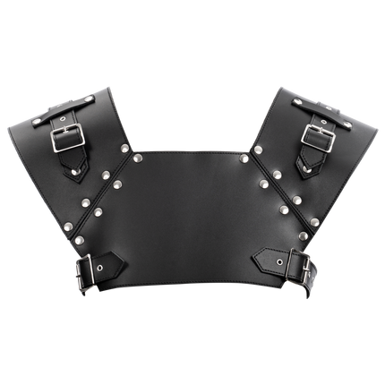 Rimba - Lederen Gladiator Borstharnas - Zwart-Erotiekvoordeel.nl