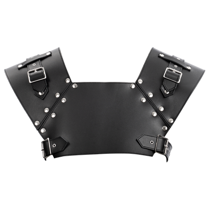 Rimba - Lederen Gladiator Borstharnas - Zwart-Erotiekvoordeel.nl