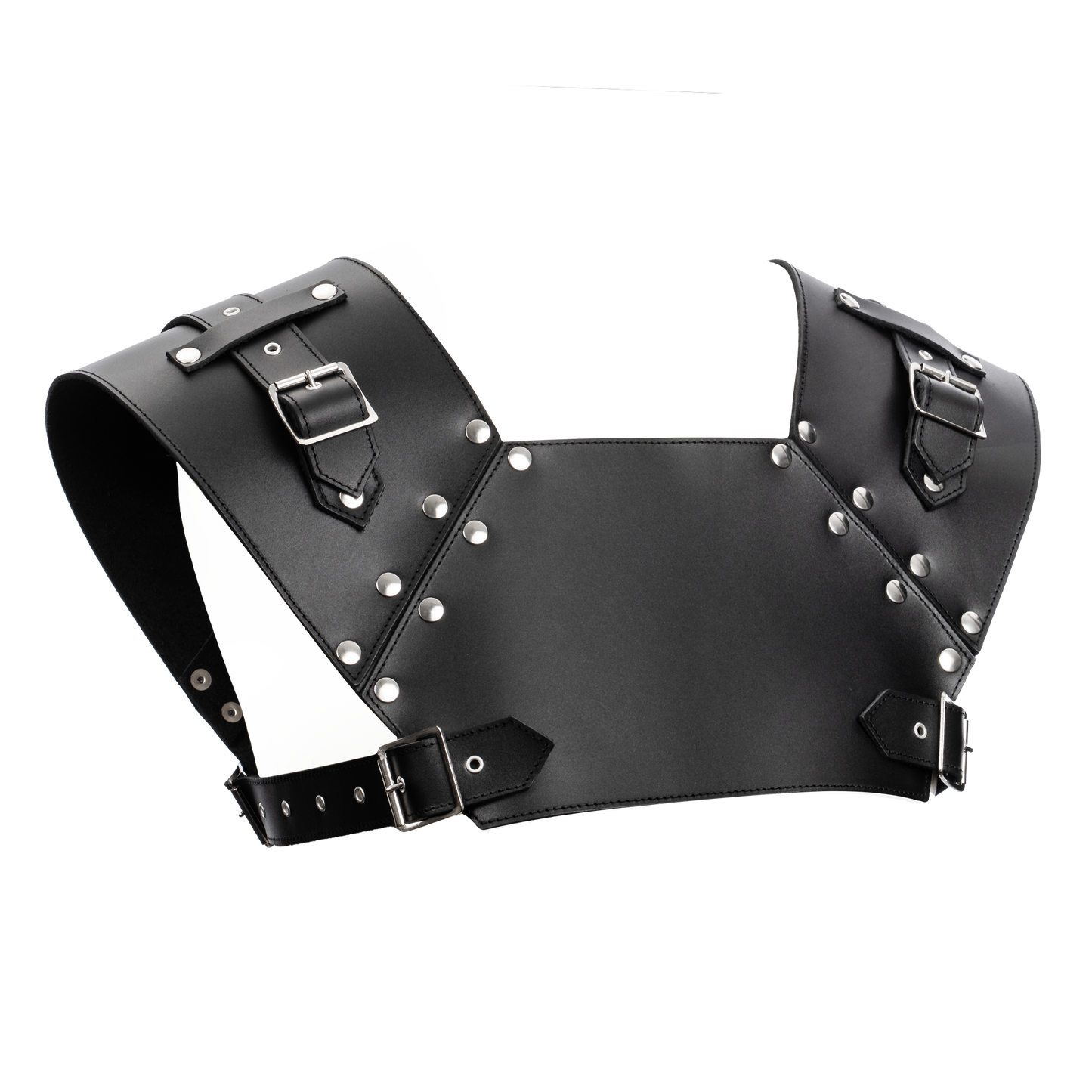 Rimba - Lederen Gladiator Borstharnas - Zwart-Erotiekvoordeel.nl
