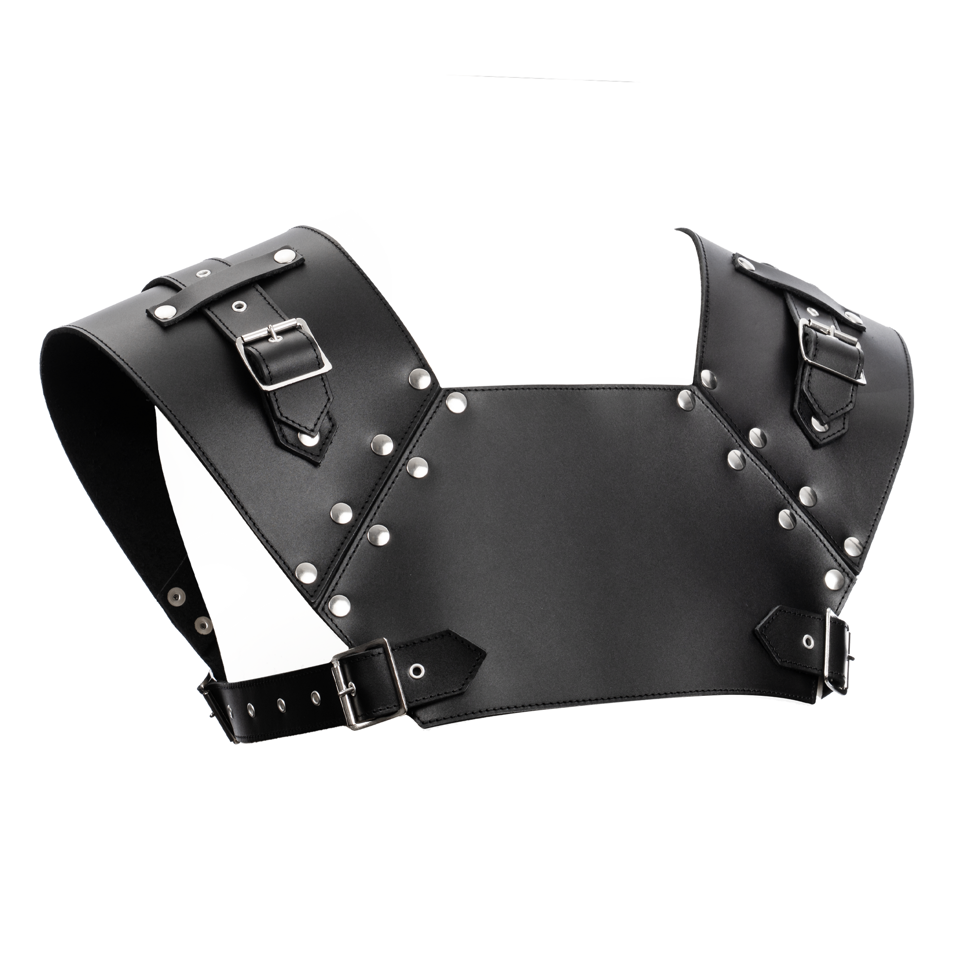 Rimba - Lederen Gladiator Borstharnas - Zwart-Erotiekvoordeel.nl