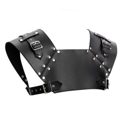 Rimba - Lederen Gladiator Borstharnas - Zwart-Erotiekvoordeel.nl