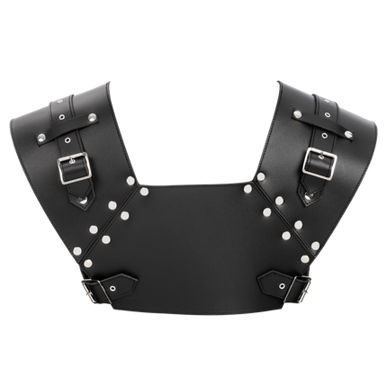 Rimba - Lederen Gladiator Borstharnas - Zwart-Erotiekvoordeel.nl