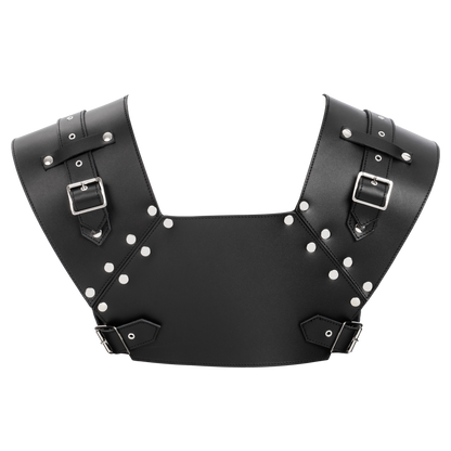 Rimba - Lederen Gladiator Borstharnas - Zwart-Erotiekvoordeel.nl
