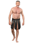 Rimba - Lederen Gladiator Herenrok - Zwart-Rimbastore.com