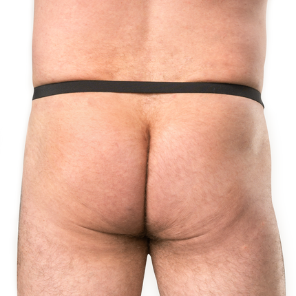 Rimba - Lederen Open Slip voor Heren - Zwart-Rimbastore.com
