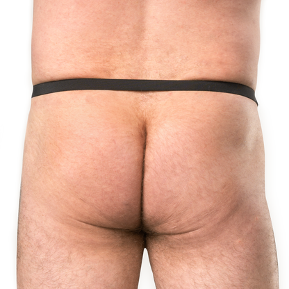 Rimba - Lederen Open Slip voor Heren - Zwart-Rimbastore.com