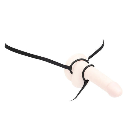 Rimba - Lederen Herenstring met Cockringen - Zwart-Rimbastore.com