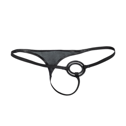 Rimba - Lederen Herenstring met Cockringen - Zwart-Rimbastore.com