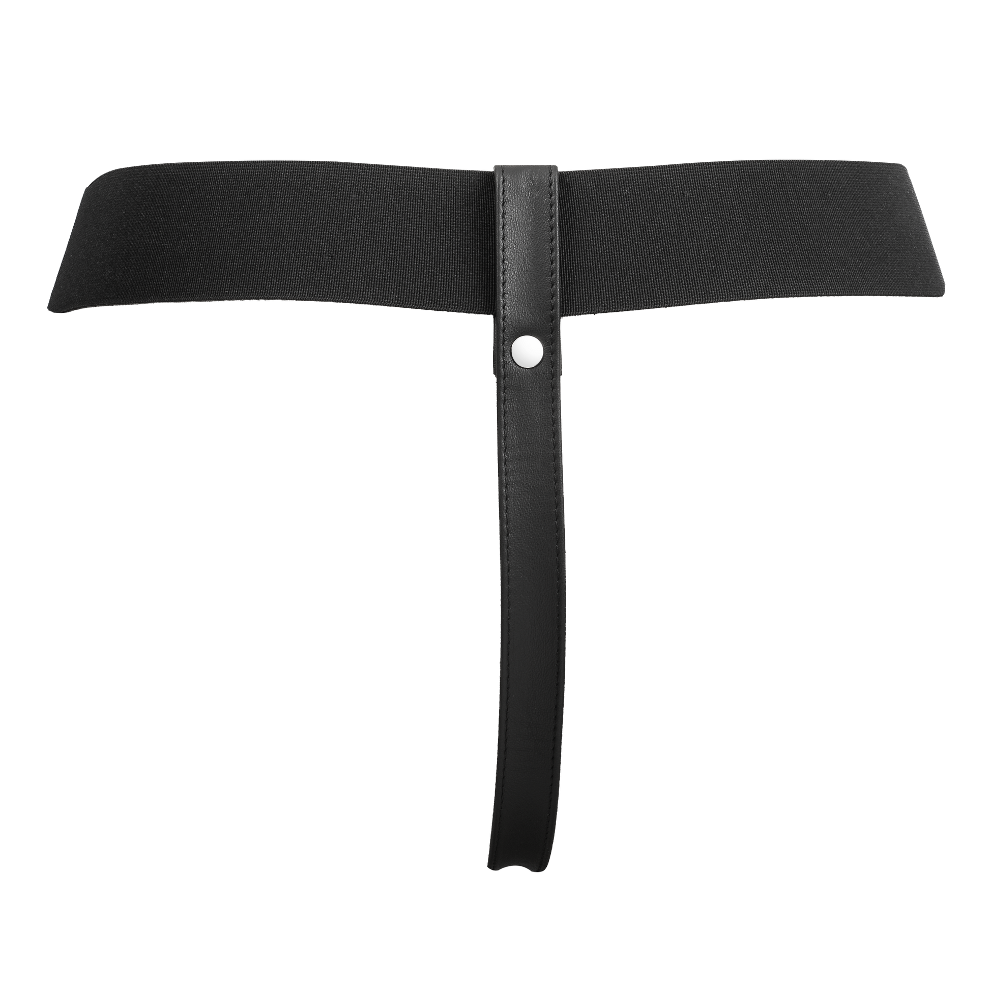 Rimba- Verstelbaar Lederen Strap-On Harnas - Zwart-Erotiekvoordeel.nl