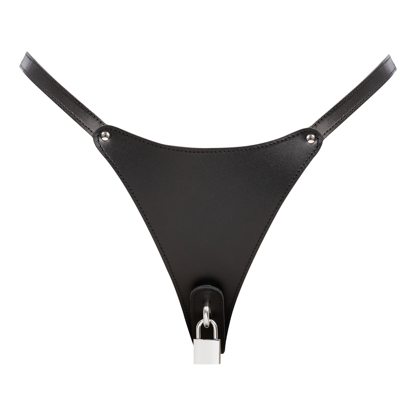 Rimba - Afsluitbare Lederen Damesstring - Zwart-Rimbastore.com